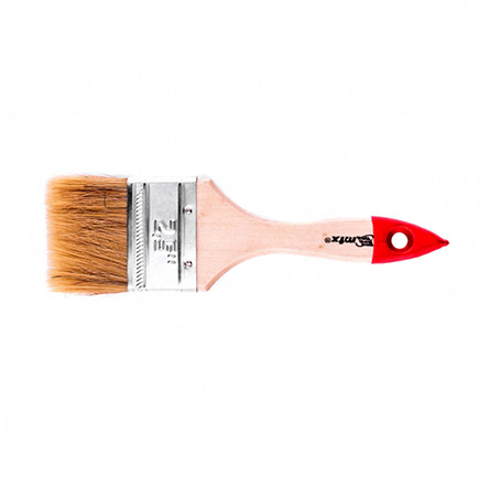 Кисть 63*15мм плоская, натуральная щетина, деревянная ручка, Matrix Стандарт