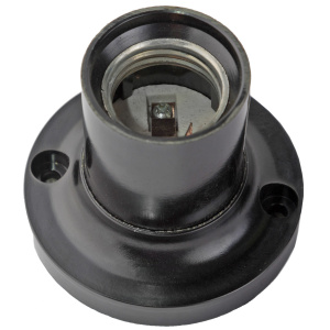 Патрон "IN HOME" Е27 Ф П-01, карболитовый, потолочный