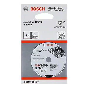 Круг "Bosch" отрезной по металлу, 76*1*10мм "Expert for Inox" 3165140830560