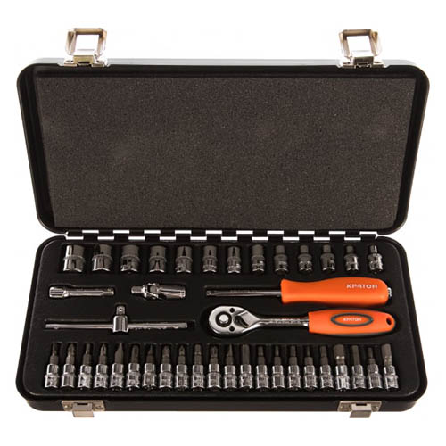 Набор инструмента "Кратон" 1/4" 40 предметов