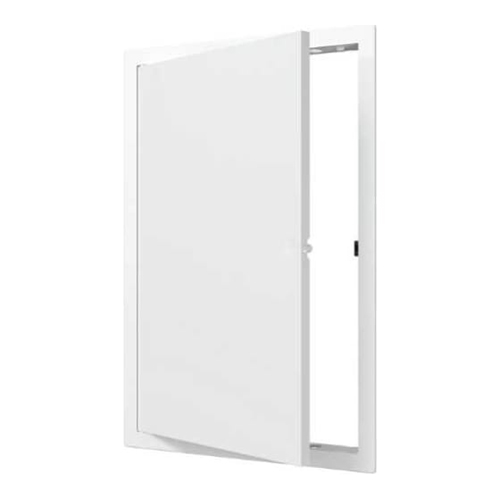 Лючок пластмассовый белый 327*427 с фланцем 300*400, нажимной