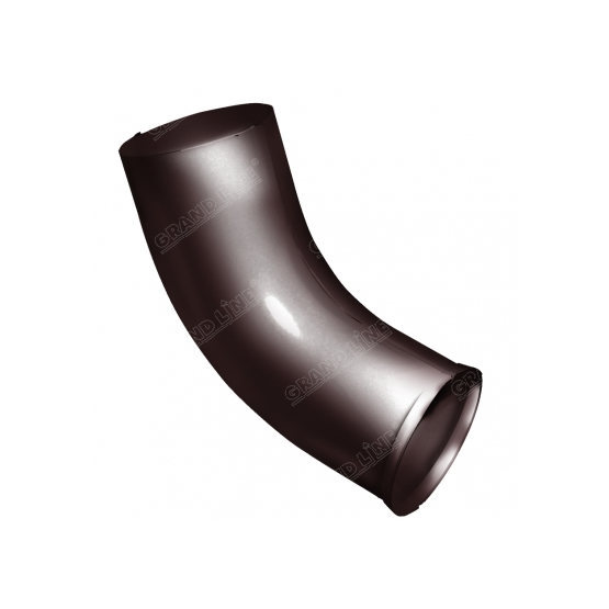 Металлическое колено стока "Шоколад" "Optima" d=90