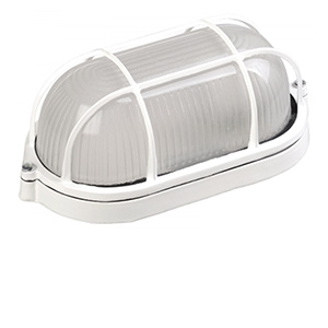 Светильник НПП 1402 белый/овал с реш. 60Вт IP54 ИЭК