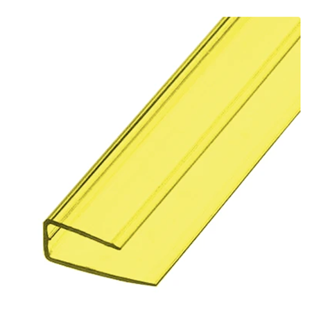Профиль торцевой 2100*8мм, желтый