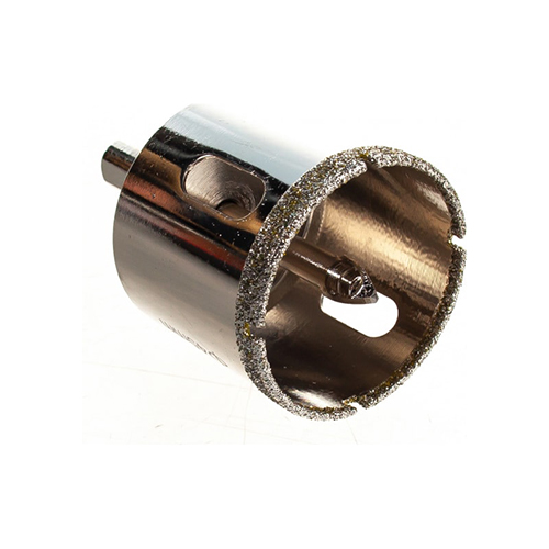 Коронка алмазная по кафелю, керамограниту, стеклу "Trio-Diamond", d45*35мм, с центрирующим сверлом, мокрый рез, трехгранный хвостовик