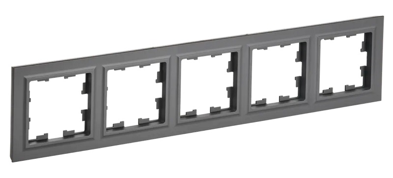 Рамка 5-мест. "BRITE", граф. IEK