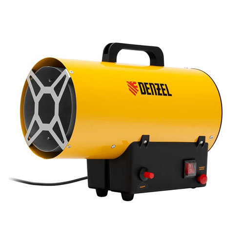 Пушка тепловая газовая GHG-10, 10кВт, производ. 300м3/ч, расход топ. 0.7кг/ч, прямой нагрев, &quot;Denzel&quot;