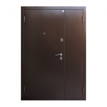 Дверь входная двухстворчатая "Победа М", 1200*2050*72мм, левая, металл -"Антик медь", Город Мастеров