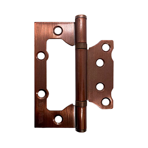 Петля универсальная без врезки Vrata "AC-C-B", 100*75*2мм, "Медь"