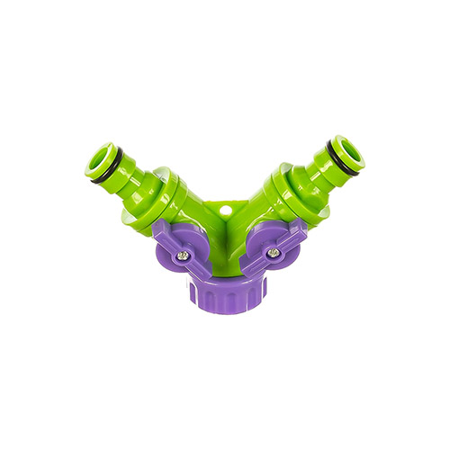 Разветвлитель 2х канальный, регулируемый со штуцерами, Palisad