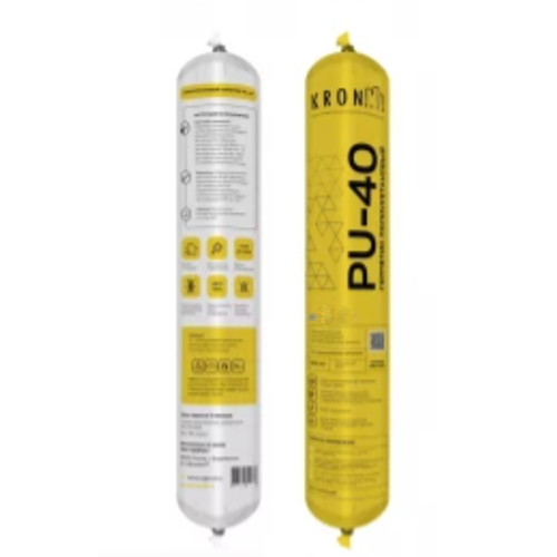 Герметик однокомпонентный полиуретановый "KRONbuild PU-40", 600мл, черный