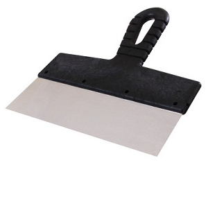 Шпатель DECOR нержавеющая сталь 250мм, черная пластиковоя ручка