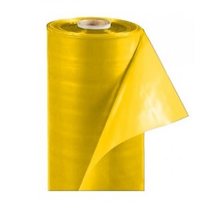 Пленка полиэтиленовая светостабилизированная 150мк, рукав 1,5*25м желтый