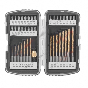 Набор бит и сверел  с магнитным адаптером , 40шт "Matrix"