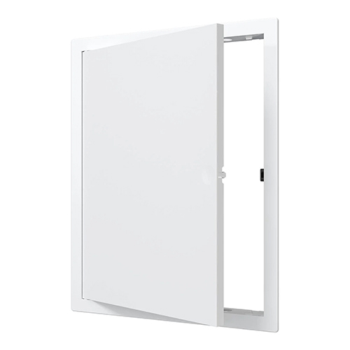 Лючок пластмассовый белый 224*274 с фланцем 200*250, нажимной