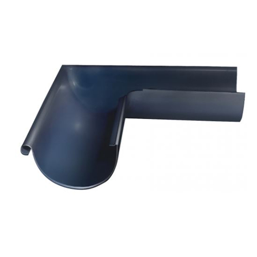 Металлический угол желоба внешний 90° "Мокрый асфальт" "Grand Line" d=125