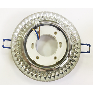 Светильник потолочный GX53  "Emilia LED 53 171" , встраиваемый, круг, черный/прозрачный