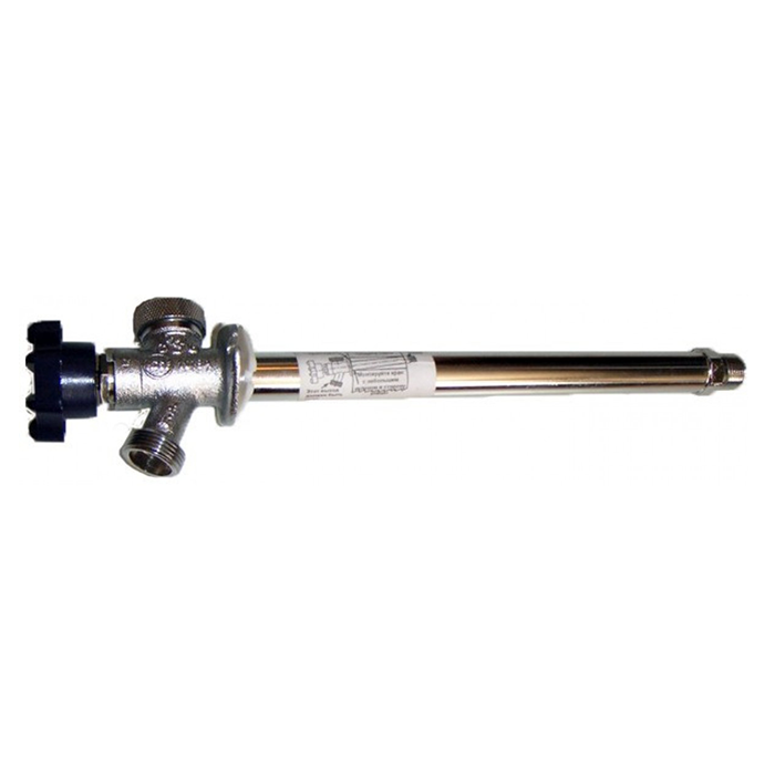 Вентиль "Tim" 1/2н*3/4н 450мм незамерзающий для стен, хромированный