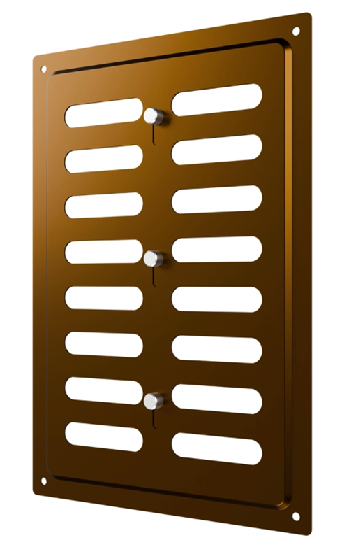 Решетка вентиляционная MER регулируемая 170х240 окраш.сталь Metallic brown ERA