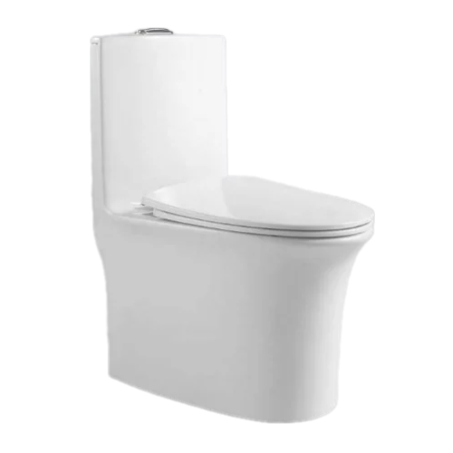 Унитаз-компакт моноблок &quot;Golden Frog GF-8612&quot; прямой выпуск, нижняя подводка белый с сиденьем микролифт