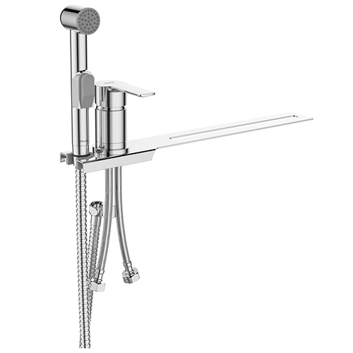 Смеситель для унитаза "Milardo Tidy 001SB00M08", однорычажный, хром, с подводкой