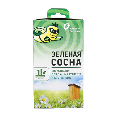 БИОАКТИВАТОР &quot;ЗЕЛЕНАЯ СОСНА&quot; 300 Г (12 ДОЗ) ДЛЯ ТУАЛЕТОВ БЕЗ ВОДЯНОГО СЛИВА (1/6)