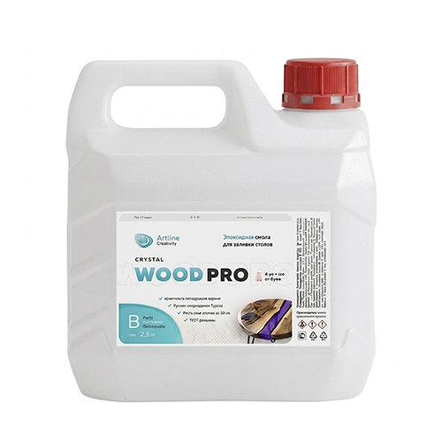 Эпоксидная смола Artline Wood PRO epoxy (2-компонентная) 12 кг