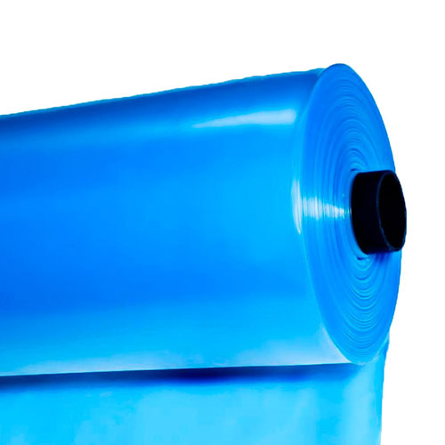 Пленка полиэтиленовая светостабилизированная 150мк, рукав 1,5*25м голубая