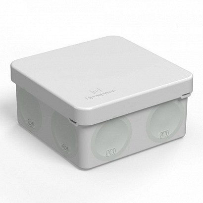 Коробка распределительная "Промрукав" для открытой проводки, 80*80*40мм