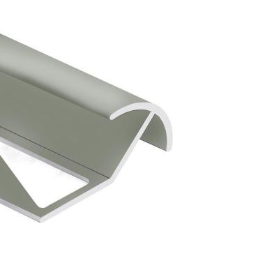 Профиль алюминиевый для плитки внешний для наружных углов  10мм*2,7м, &quot;Матовое серебро&quot;