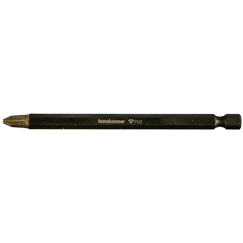 Бита PH2*110мм, сталь S2, Diamond, 1шт "Hanskonner"