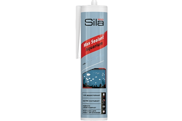 Герметик силиконовый для аквариумов "Sila PRO Max Sealant", 280мл, прозрачный