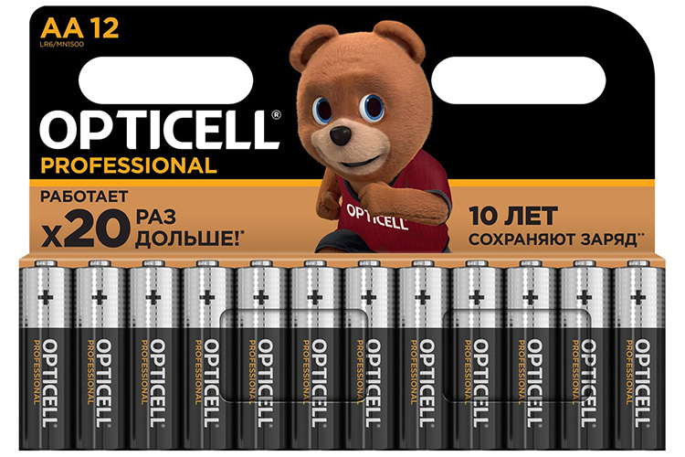 Эл.питания Opticell Professional LR6 (АА) к-т 12шт 1/12