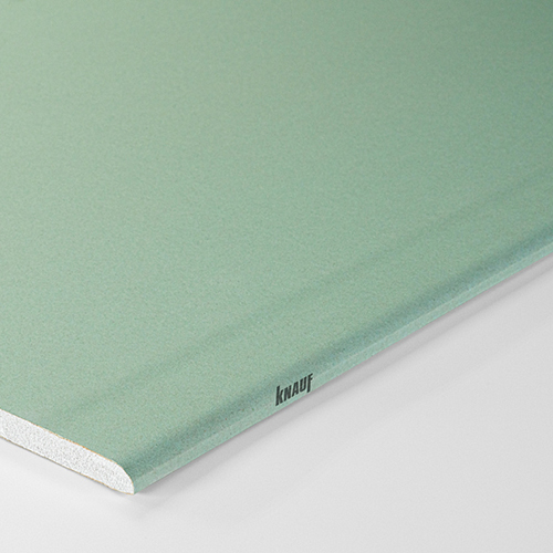 ГКЛ влаго-огнестойкий Кнауф 2500*1200*12,5мм полукруглая утонённая кромка