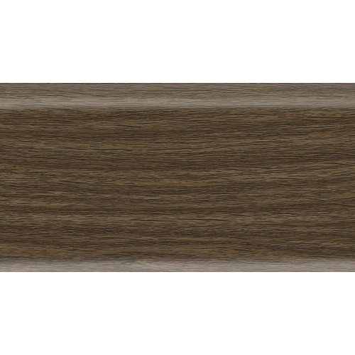 Плинтус "Орех", кабель-канал, мягкий край, 70*2200мм