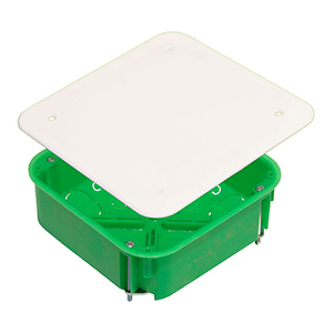 Коробка распределительная "Hegel" для скрытой проводки под гипсокартон, 113*113*45мм