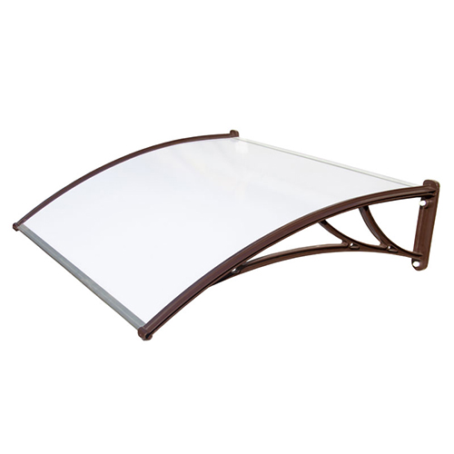 Kозырек молочный с коричневым кронштейном, 1,5м