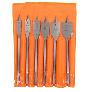 Набор сверл по дереву перовое 6шт 10-12-16-18-20-25мм длина 150мм Sparta