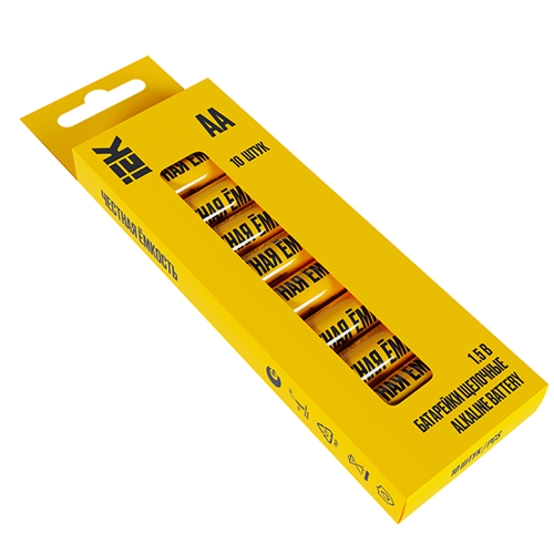 Батарейка щелочная LR06/AA 10шт "IEK"