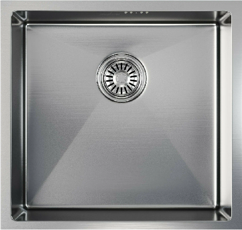 Мойка &quot;Mixline Pro&quot; нержавеющая врезная 500*500*200*1,2мм, с выпуском 3 1/2, с сифоном, сатин