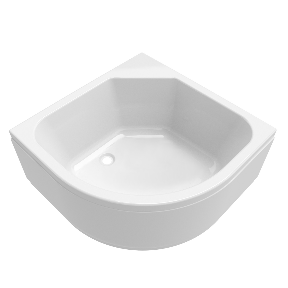 Душевой поддон "Тритон", 900*900 глубокий, экран, сифон, в сборе