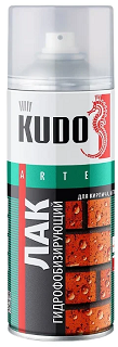Лак аэрозольный "Kudo", 520мл, для кирпича, бетона, камня