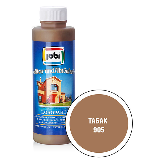 Краска колеровочная &quot;Jobi&quot;, 0,5л, &quot;Табак&quot;