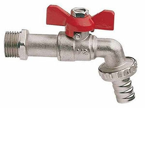 Кран водоразборный шаровый с носиком 3/4