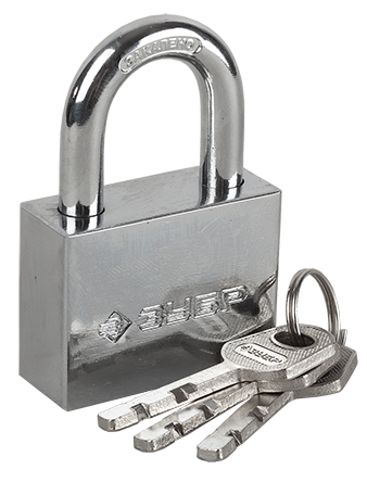 Замок "Зубр Мастер" навесной, стальной корпус, закаленная дужка, 60мм