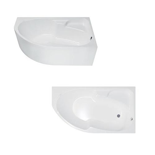 Ванна акриловая " София", 1700*950*610мм, правая, экран, сифон