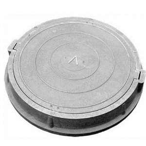 Люк полимерно-композитный тип "л", серый, до 3000кг