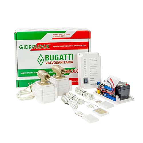 Система защиты от протечек "Gidrolock Premium Bugatti" на 1/2