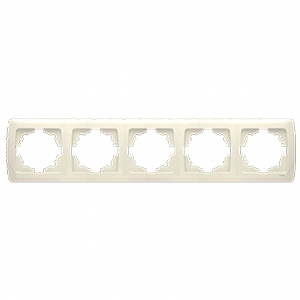 Рамка 5-ая "Carmen Viko", кремовая, горизонтальная