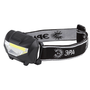 Фонарь налобный "ЭРА GB-501" 3Вт СОВ, "3*ААА", 3 режима, блистер "Блэкджек"